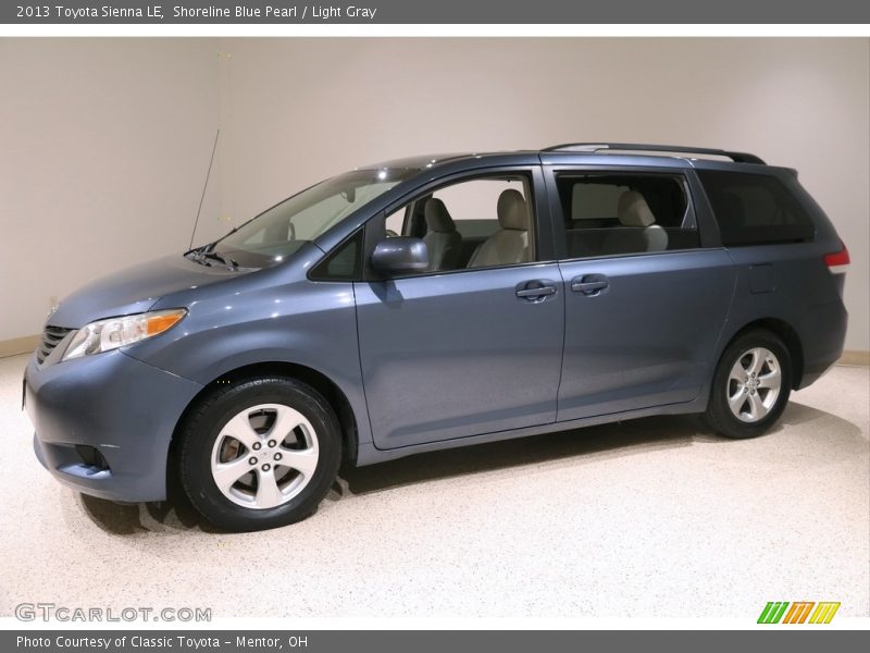 Shoreline Blue Pearl / Light Gray 2013 Toyota Sienna LE