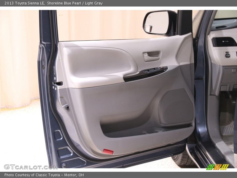 Shoreline Blue Pearl / Light Gray 2013 Toyota Sienna LE