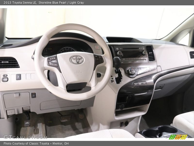 Shoreline Blue Pearl / Light Gray 2013 Toyota Sienna LE
