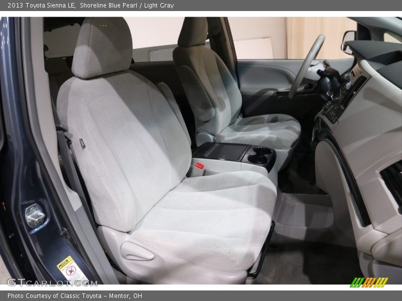 Shoreline Blue Pearl / Light Gray 2013 Toyota Sienna LE