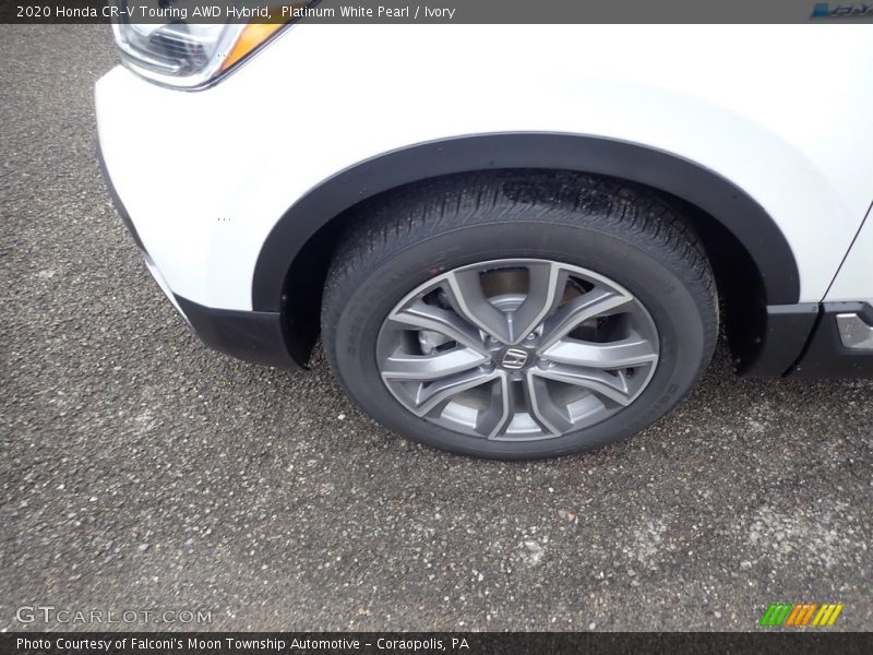 Platinum White Pearl / Ivory 2020 Honda CR-V Touring AWD Hybrid