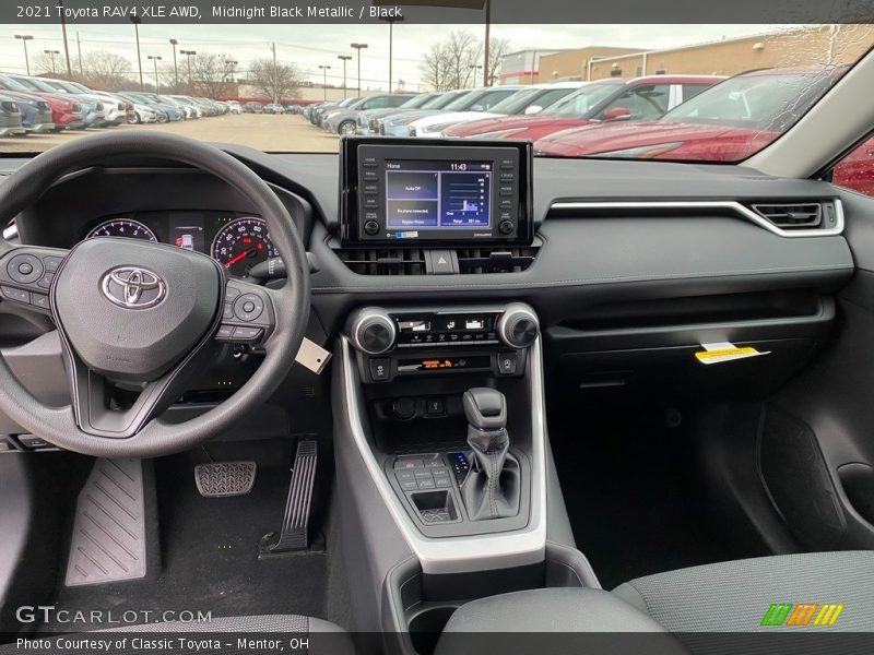Midnight Black Metallic / Black 2021 Toyota RAV4 XLE AWD