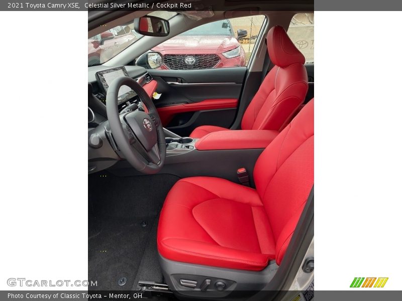 Celestial Silver Metallic / Cockpit Red 2021 Toyota Camry XSE
