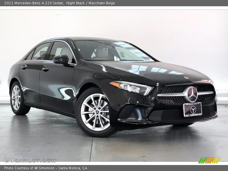 Night Black / Macchiato Beige 2021 Mercedes-Benz A 220 Sedan