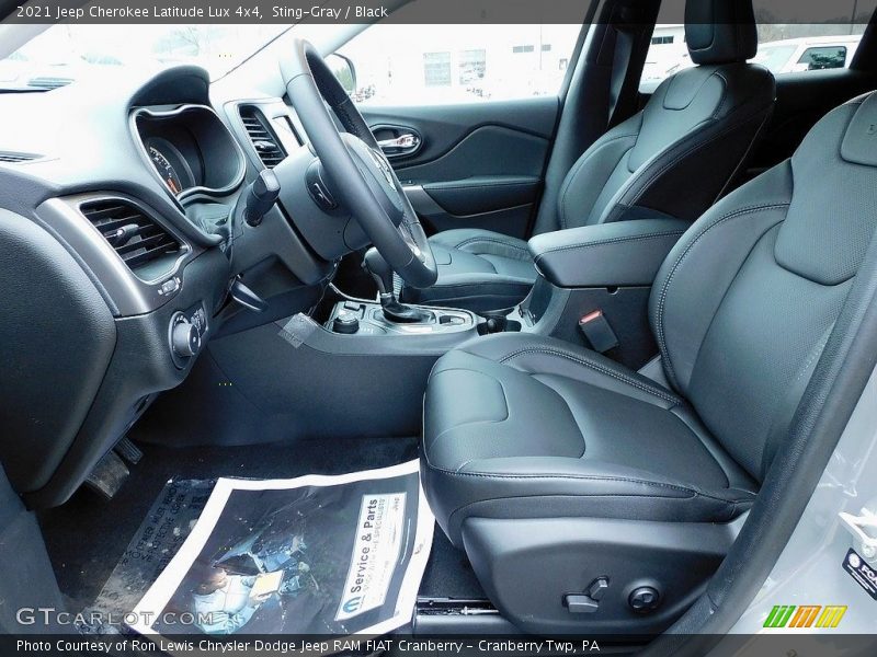 Front Seat of 2021 Cherokee Latitude Lux 4x4