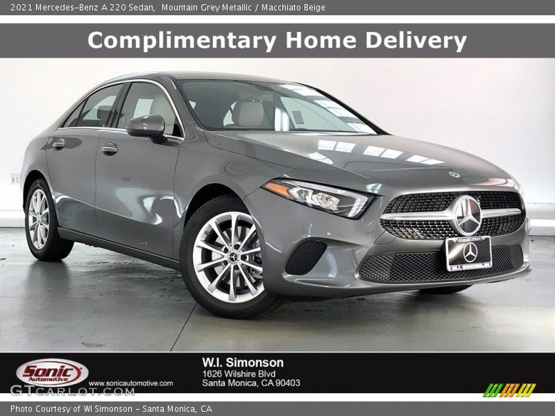 Mountain Grey Metallic / Macchiato Beige 2021 Mercedes-Benz A 220 Sedan