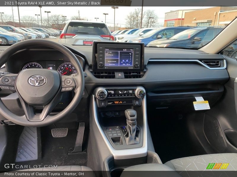 Silver Sky Metallic / Black 2021 Toyota RAV4 XLE AWD