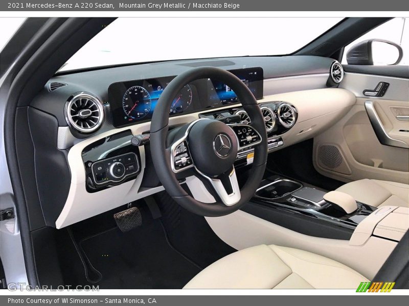 Mountain Grey Metallic / Macchiato Beige 2021 Mercedes-Benz A 220 Sedan