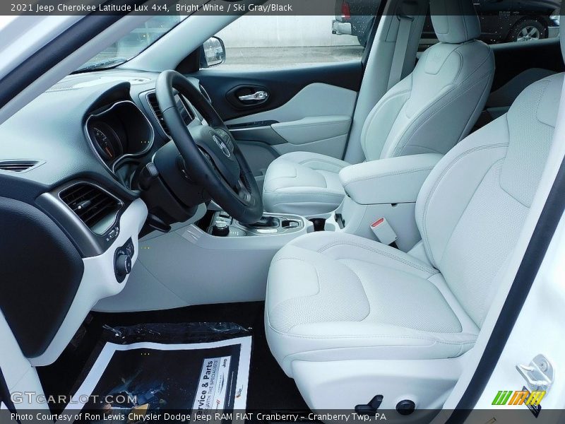 Front Seat of 2021 Cherokee Latitude Lux 4x4