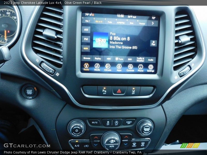 Olive Green Pearl / Black 2021 Jeep Cherokee Latitude Lux 4x4