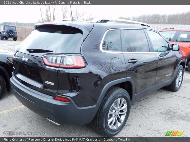 Sangria Metallic / Black 2021 Jeep Cherokee Latitude Lux 4x4