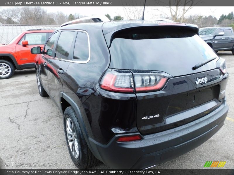 Sangria Metallic / Black 2021 Jeep Cherokee Latitude Lux 4x4