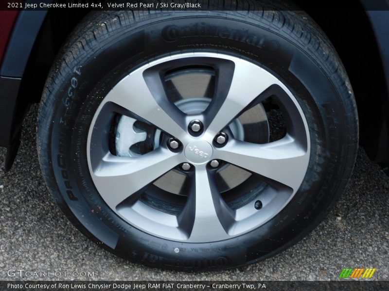 Velvet Red Pearl / Ski Gray/Black 2021 Jeep Cherokee Limited 4x4