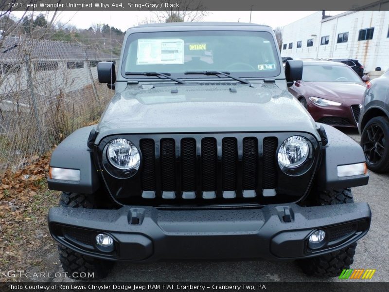 Sting-Gray / Black 2021 Jeep Wrangler Unlimited Willys 4x4