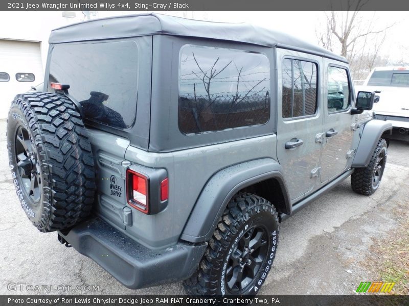 Sting-Gray / Black 2021 Jeep Wrangler Unlimited Willys 4x4