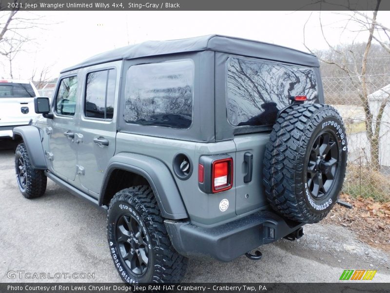 Sting-Gray / Black 2021 Jeep Wrangler Unlimited Willys 4x4