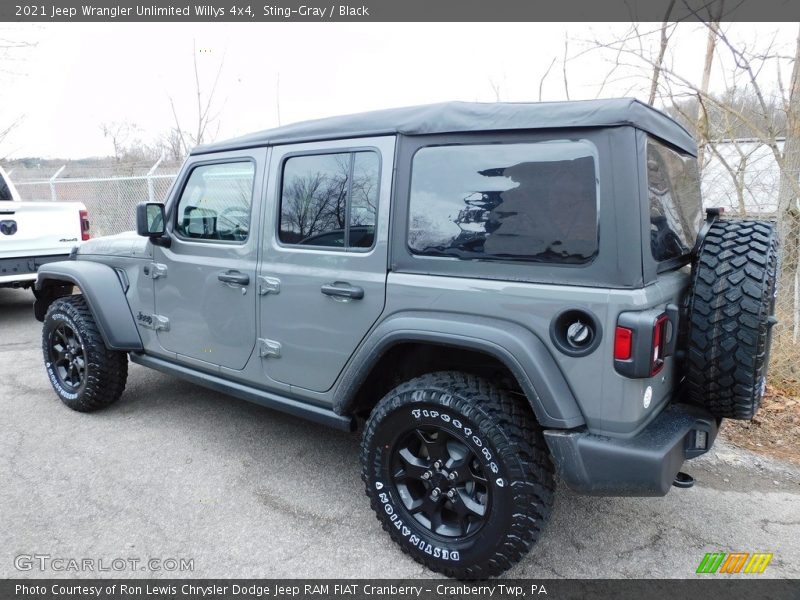 Sting-Gray / Black 2021 Jeep Wrangler Unlimited Willys 4x4