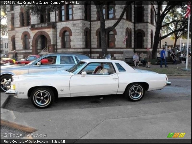Cameo White / White 1973 Pontiac Grand Prix Coupe