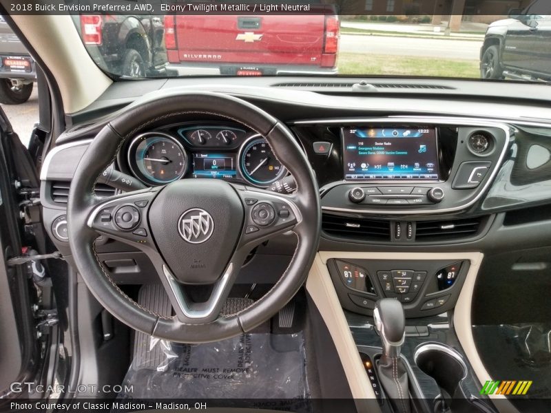 Ebony Twilight Metallic / Light Neutral 2018 Buick Envision Preferred AWD