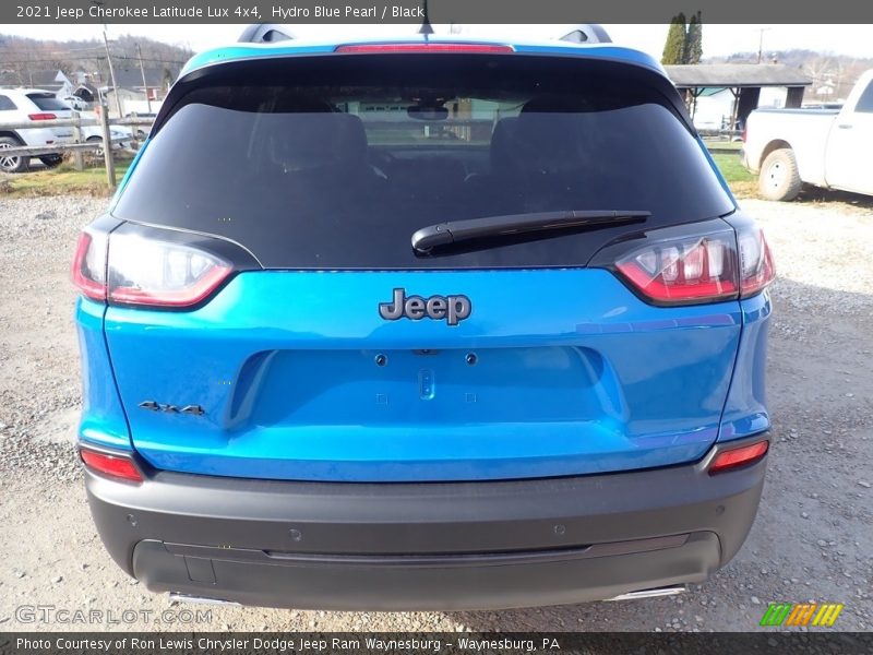 Hydro Blue Pearl / Black 2021 Jeep Cherokee Latitude Lux 4x4