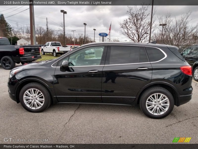 Ebony Twilight Metallic / Light Neutral 2018 Buick Envision Preferred AWD