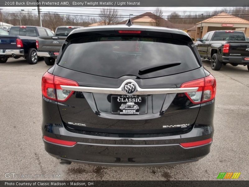 Ebony Twilight Metallic / Light Neutral 2018 Buick Envision Preferred AWD