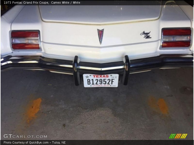 Cameo White / White 1973 Pontiac Grand Prix Coupe
