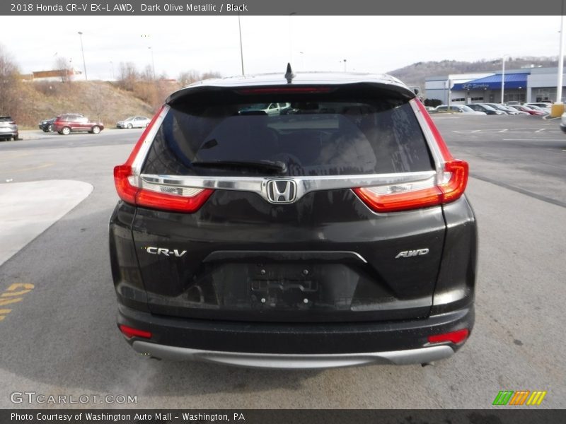 Dark Olive Metallic / Black 2018 Honda CR-V EX-L AWD