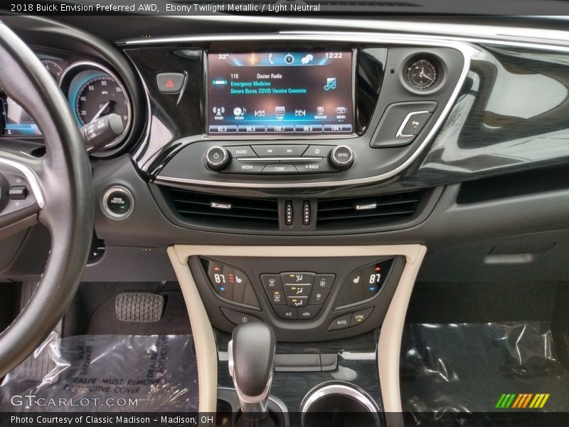 Ebony Twilight Metallic / Light Neutral 2018 Buick Envision Preferred AWD