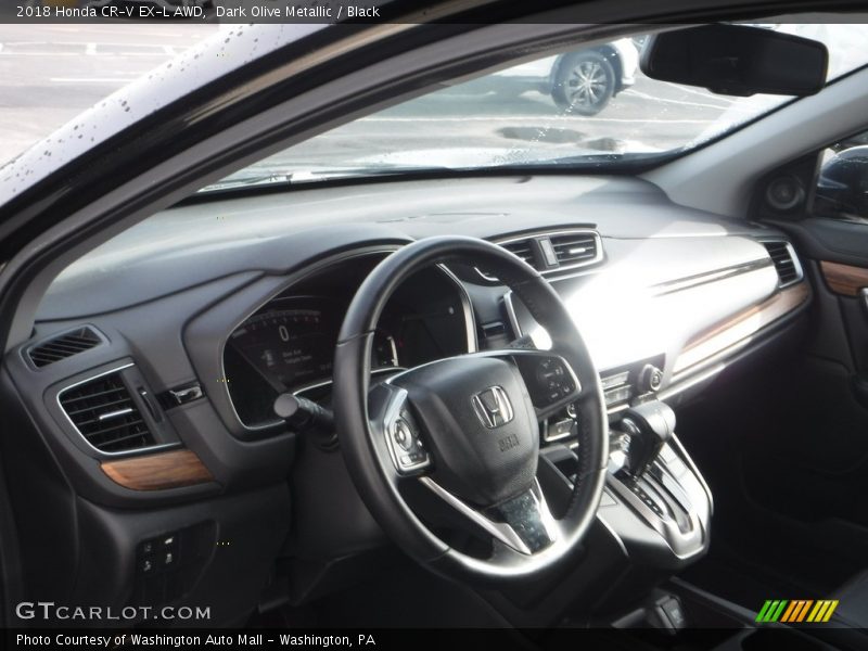 Dark Olive Metallic / Black 2018 Honda CR-V EX-L AWD
