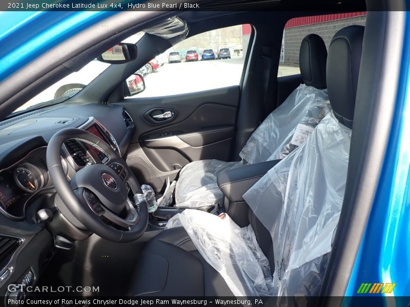 Hydro Blue Pearl / Black 2021 Jeep Cherokee Latitude Lux 4x4