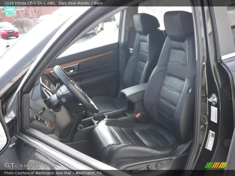 Dark Olive Metallic / Black 2018 Honda CR-V EX-L AWD