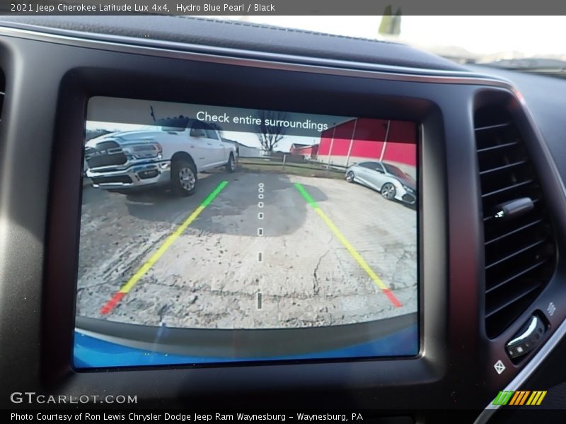 Hydro Blue Pearl / Black 2021 Jeep Cherokee Latitude Lux 4x4