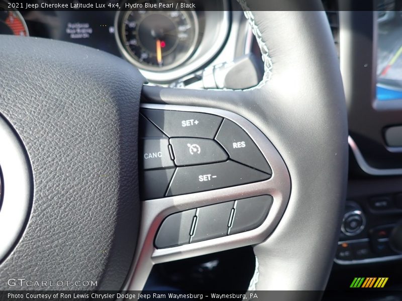 Hydro Blue Pearl / Black 2021 Jeep Cherokee Latitude Lux 4x4