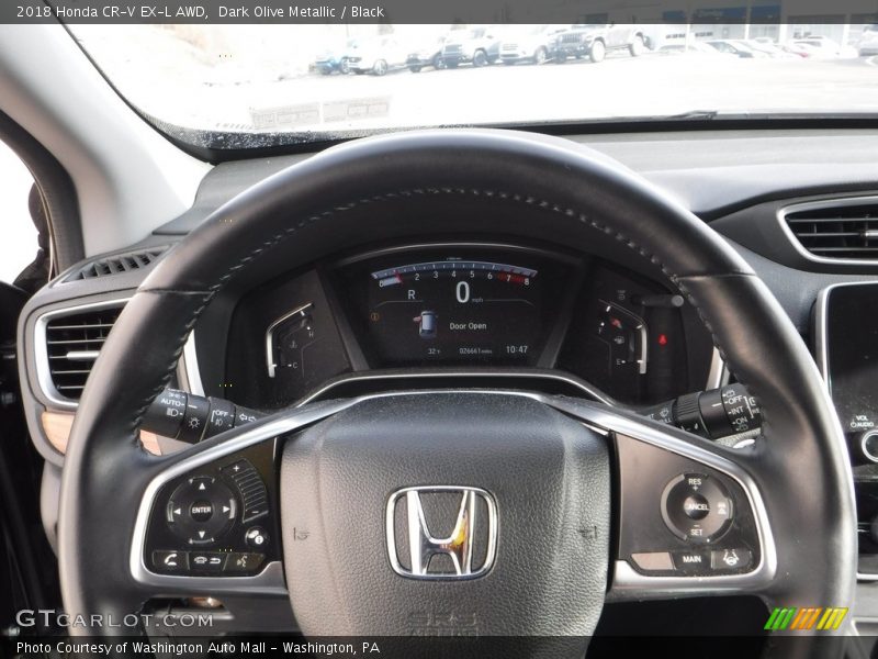 Dark Olive Metallic / Black 2018 Honda CR-V EX-L AWD