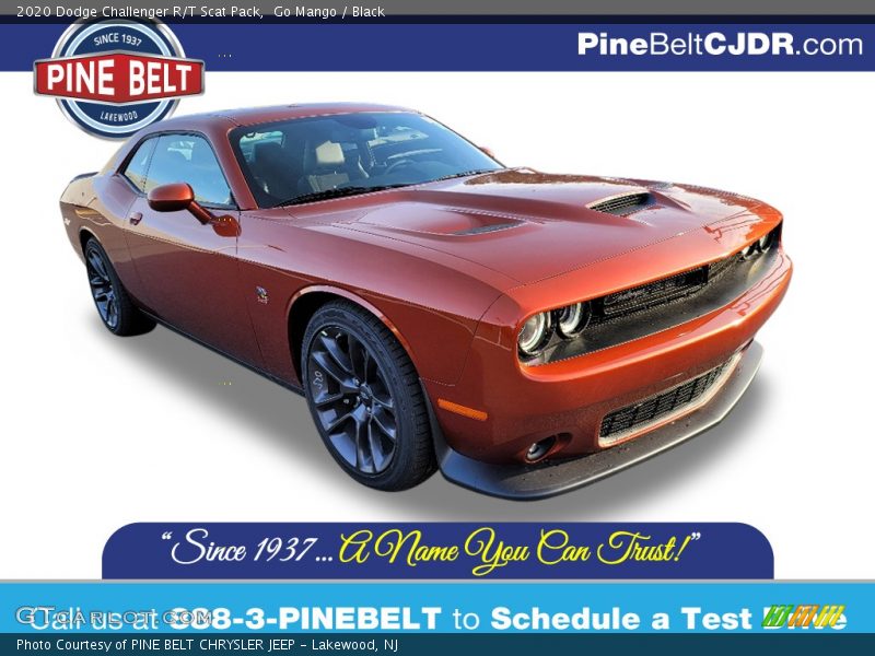 Go Mango / Black 2020 Dodge Challenger R/T Scat Pack