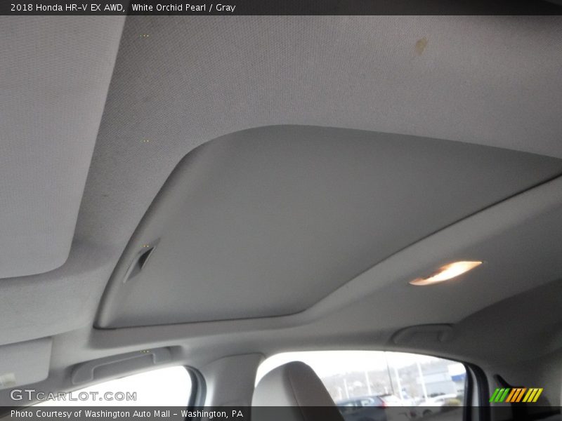White Orchid Pearl / Gray 2018 Honda HR-V EX AWD