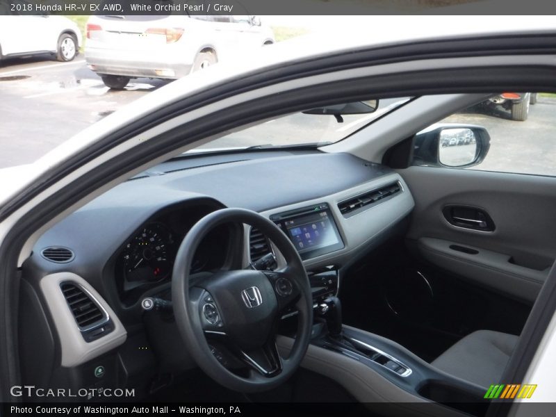 White Orchid Pearl / Gray 2018 Honda HR-V EX AWD