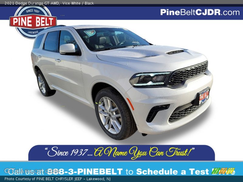 Vice White / Black 2021 Dodge Durango GT AWD