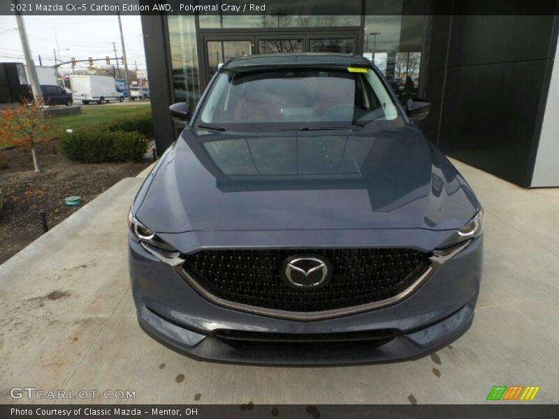 Polymetal Gray / Red 2021 Mazda CX-5 Carbon Edition AWD