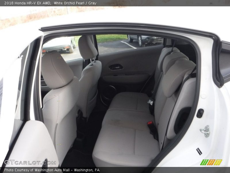 White Orchid Pearl / Gray 2018 Honda HR-V EX AWD
