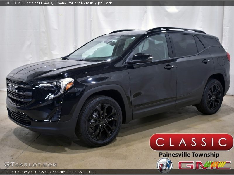 Ebony Twilight Metallic / Jet Black 2021 GMC Terrain SLE AWD