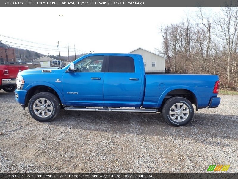 Hydro Blue Pearl / Black/Lt Frost Beige 2020 Ram 2500 Laramie Crew Cab 4x4