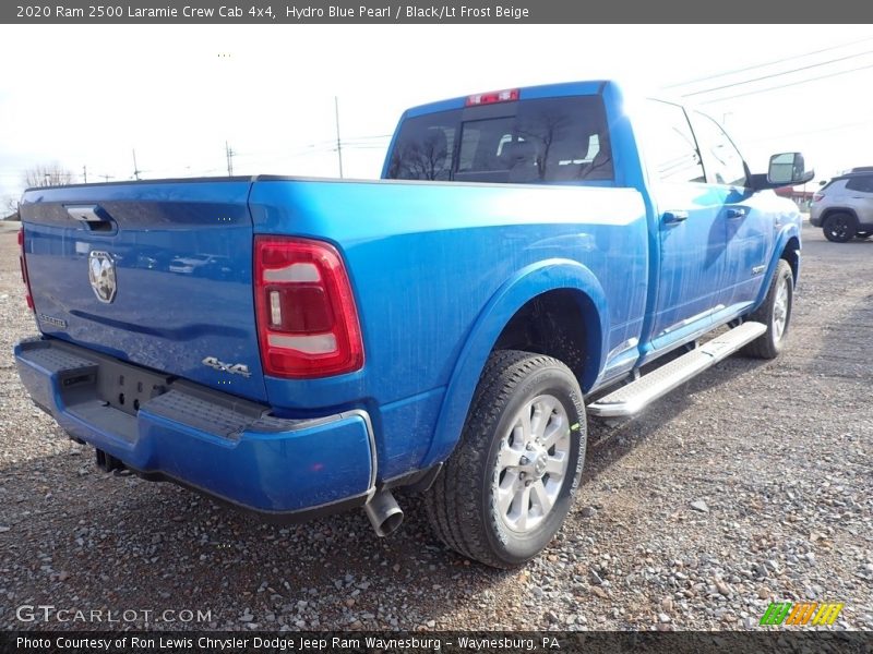 Hydro Blue Pearl / Black/Lt Frost Beige 2020 Ram 2500 Laramie Crew Cab 4x4