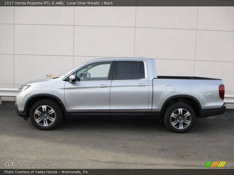 Lunar Silver Metallic / Black 2017 Honda Ridgeline RTL-E AWD