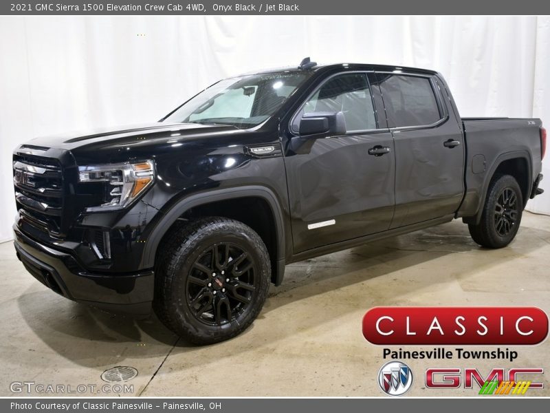 Onyx Black / Jet Black 2021 GMC Sierra 1500 Elevation Crew Cab 4WD