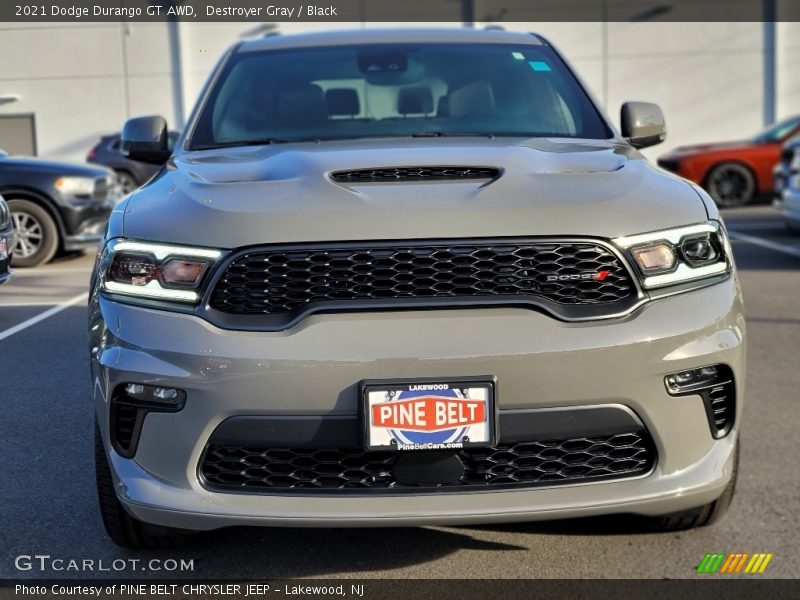 Destroyer Gray / Black 2021 Dodge Durango GT AWD