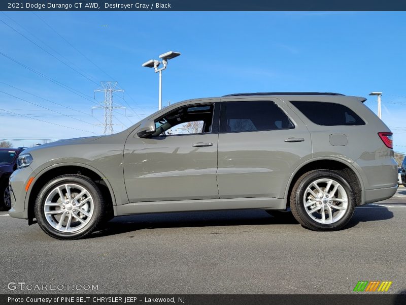 Destroyer Gray / Black 2021 Dodge Durango GT AWD