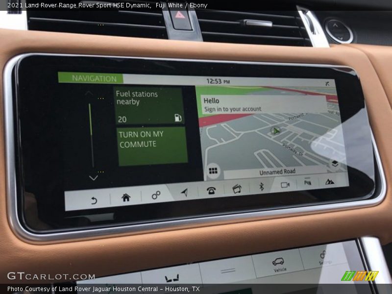 Navigation of 2021 Range Rover Sport HSE Dynamic
