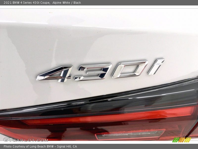 Alpine White / Black 2021 BMW 4 Series 430i Coupe